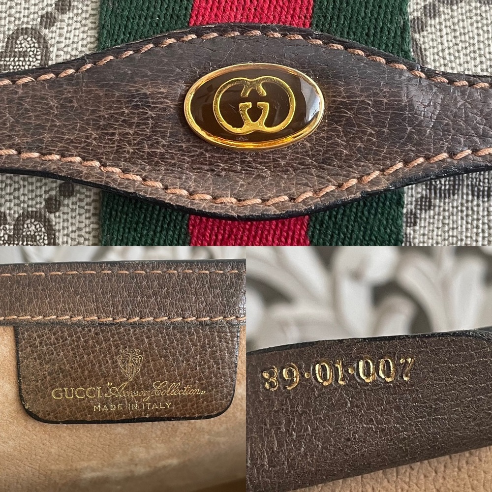 🔴SOLD🔴Gucci Ophidia Sherry Line Supreme GG Monogram Clutch Bag, - Picture 6 of 17